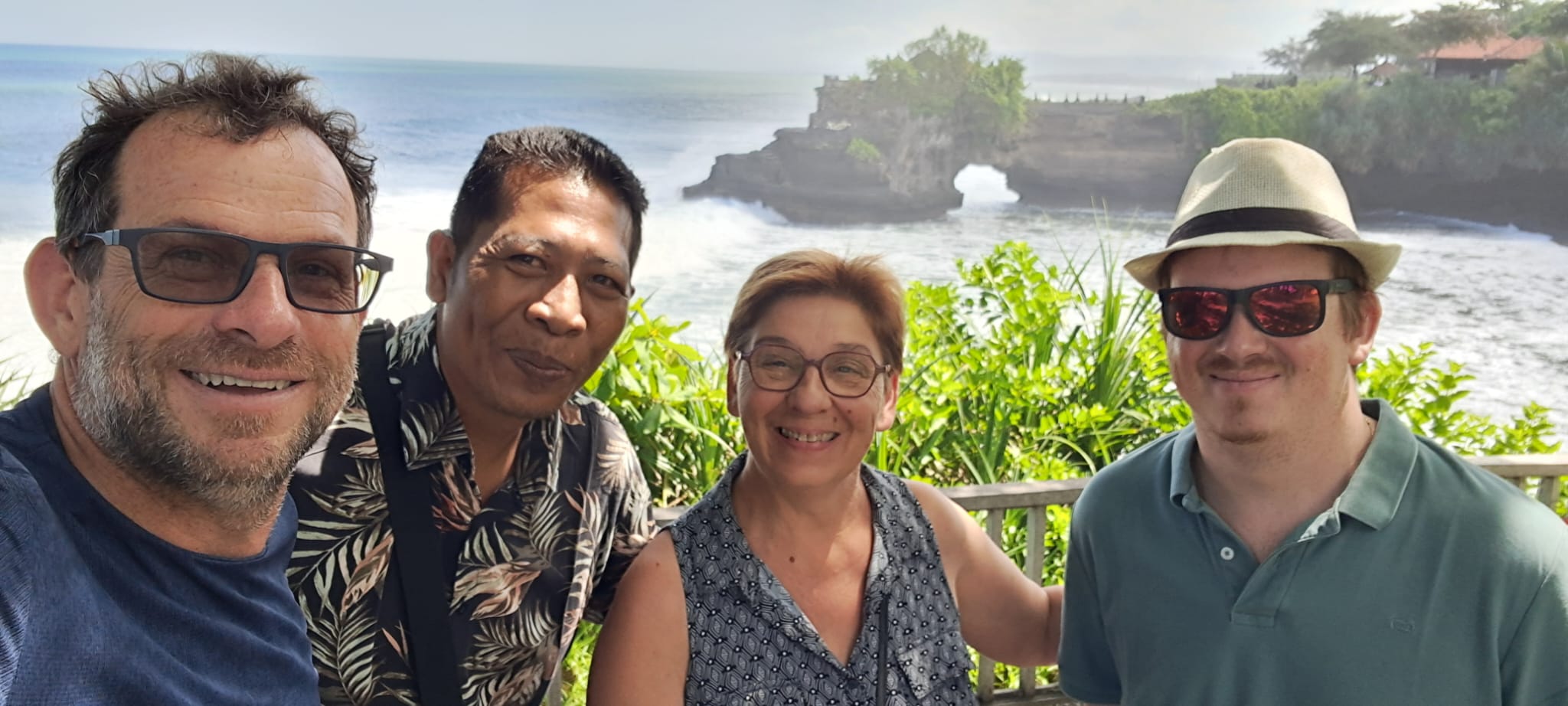 Kenali Bali local guide with travellers on a Bali day trip